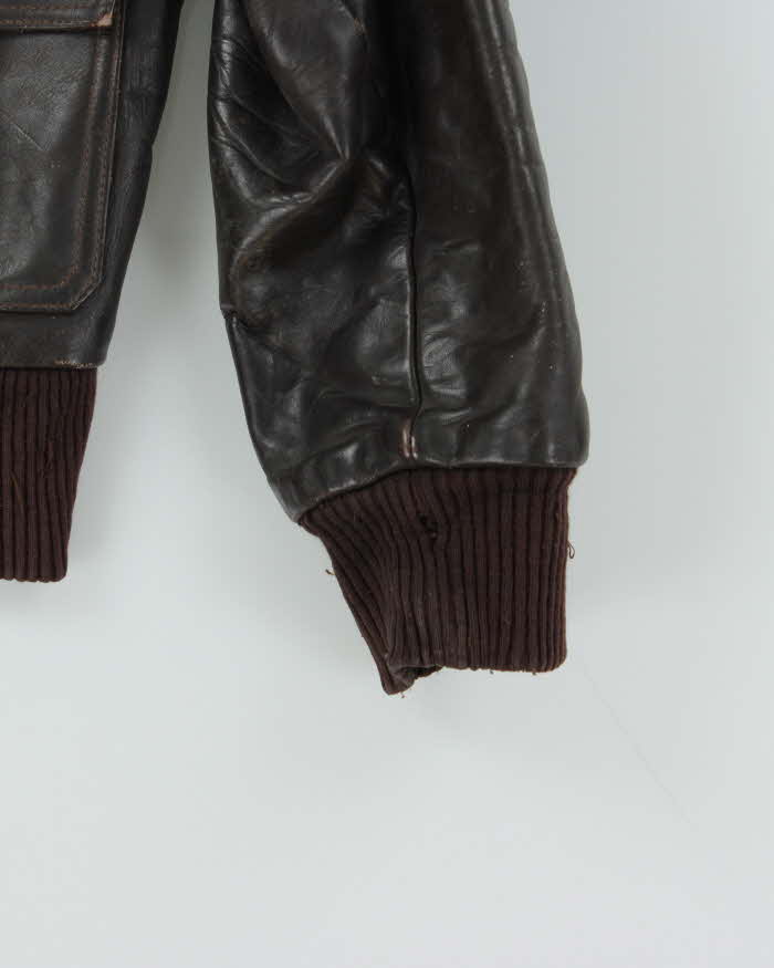 Vintage 60s Brimaco Aero Flying Leather Jacket - L