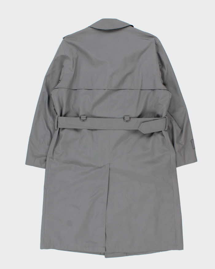 Vintage 1980s London Fog Grey Oversized Weatherproof Trench Coat - L