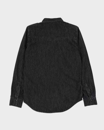 Sandro Paris Faded Black Denim Shirt - S