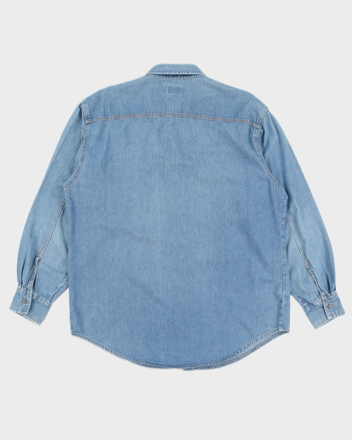 Vintage 90s Calvin Klein Denim Long Sleeved Shirt - L