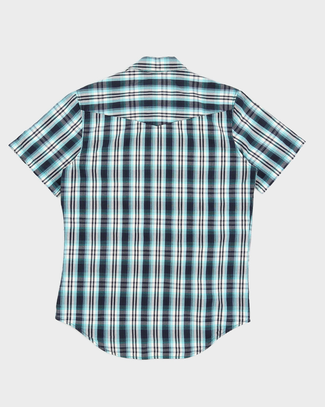 Levi's Blue And Green Checked Western Shirt - S
