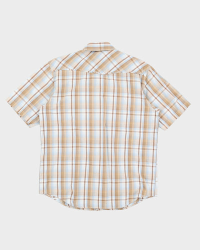 Levi's Blue And Beige Checked Western Shirt - S / M