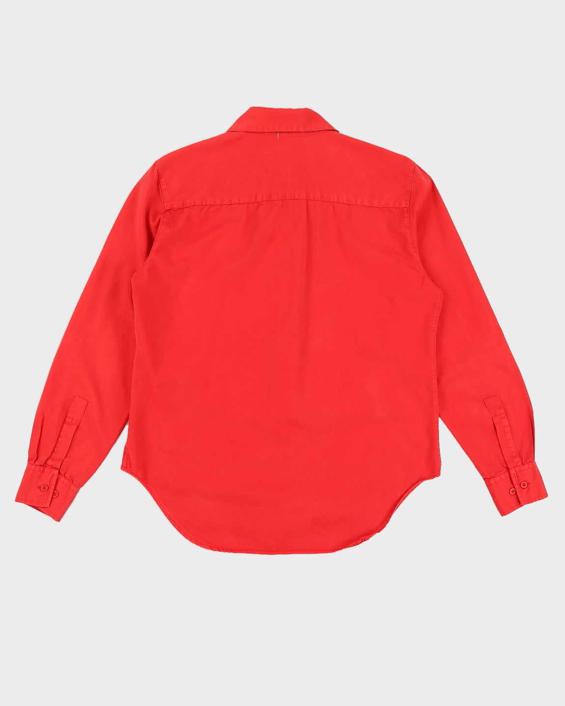 Vintage 90s Armani Jeans Red Long Sleeved Shirt - S