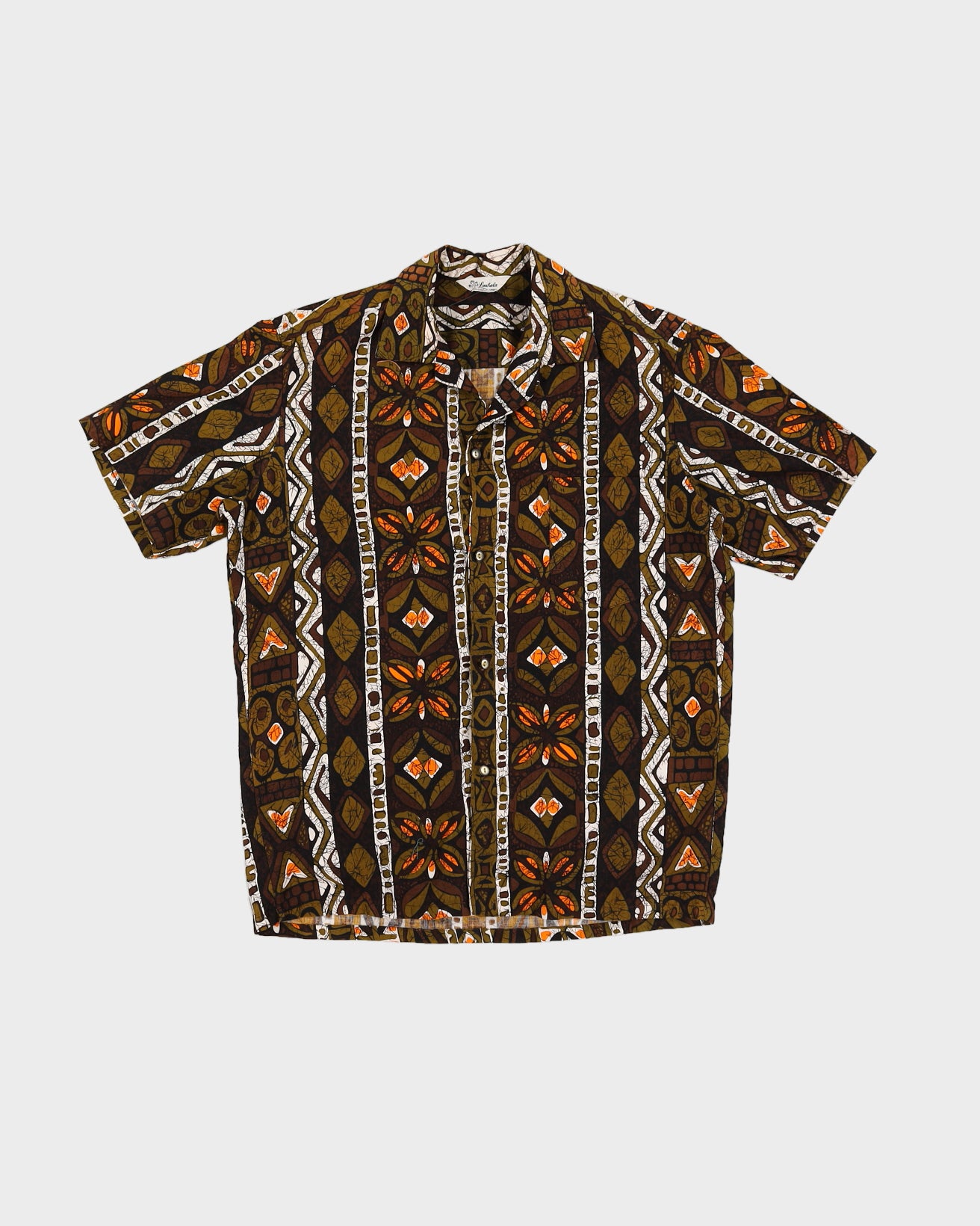 Douglas Brown Tartan Vintage Leaves Hawaiian Shirt main image 0