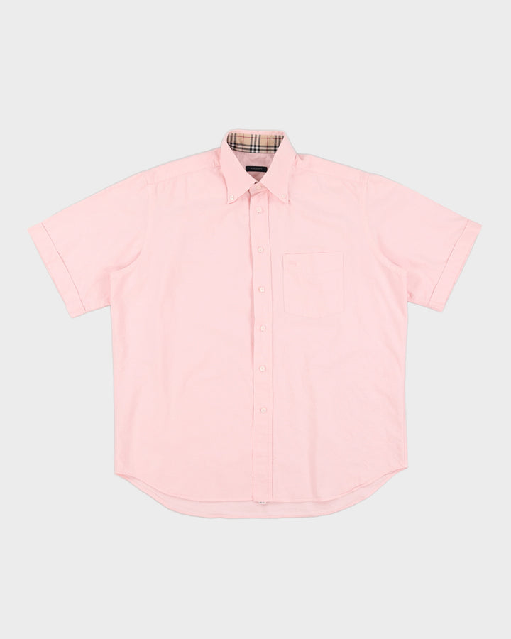 Burberry Pink Cotton Dress Shirt - 2XL