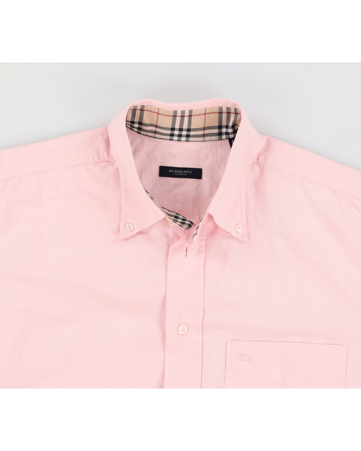 Burberry Pink Cotton Dress Shirt - 2XL