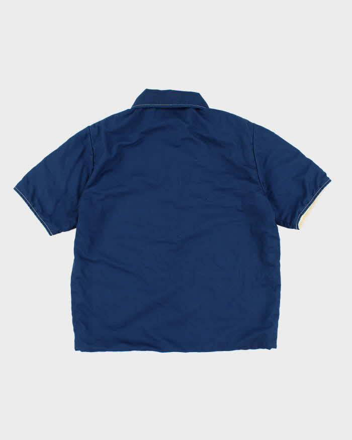 Vintage 70s Pierre Cardin Towelling Lined Zip Up Shirt - M