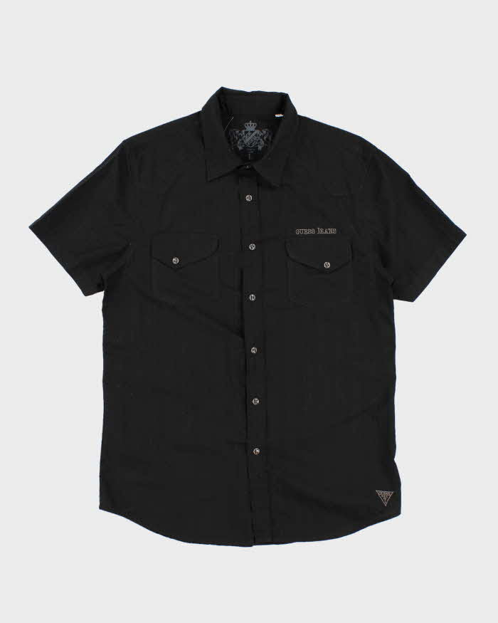 Camisa grafica negra Guess para hombre l Rokit
