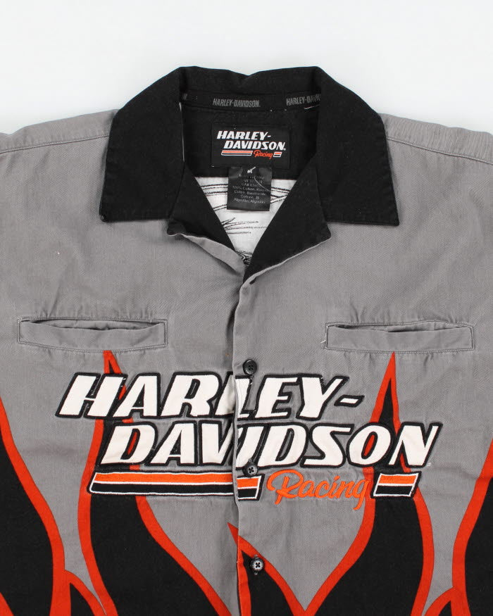 Vintage 90s Harley Davidson Racing Shirt - M