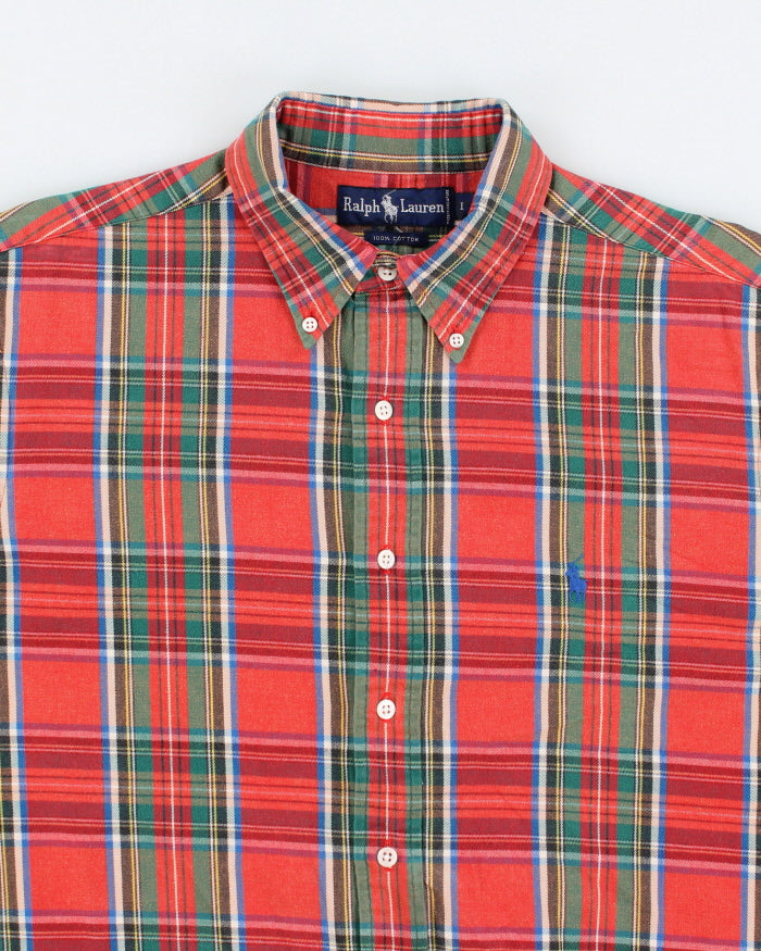 Men's Vintage 80s Ralph Lauren Checked Shirt - L