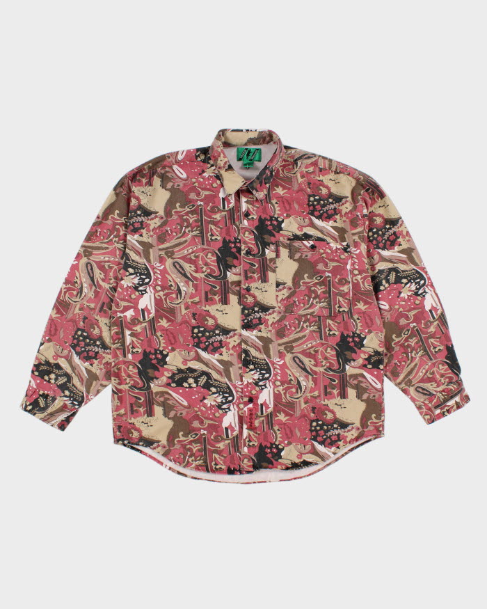 Vintage 90s Trutus Biancara Patterned Shirt - XL