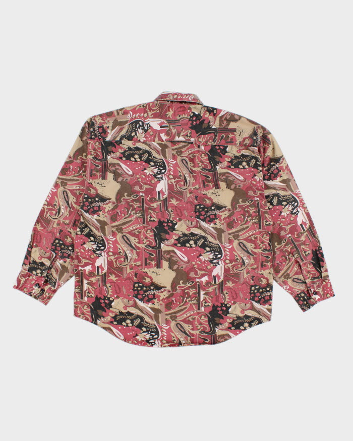 Vintage 90s Trutus Biancara Patterned Shirt - XL