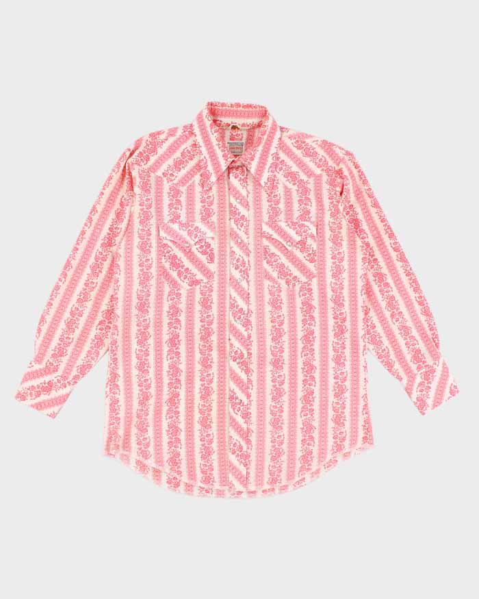 Mens Vintage 1970s Karman Western Wear Button Up Shirt - M