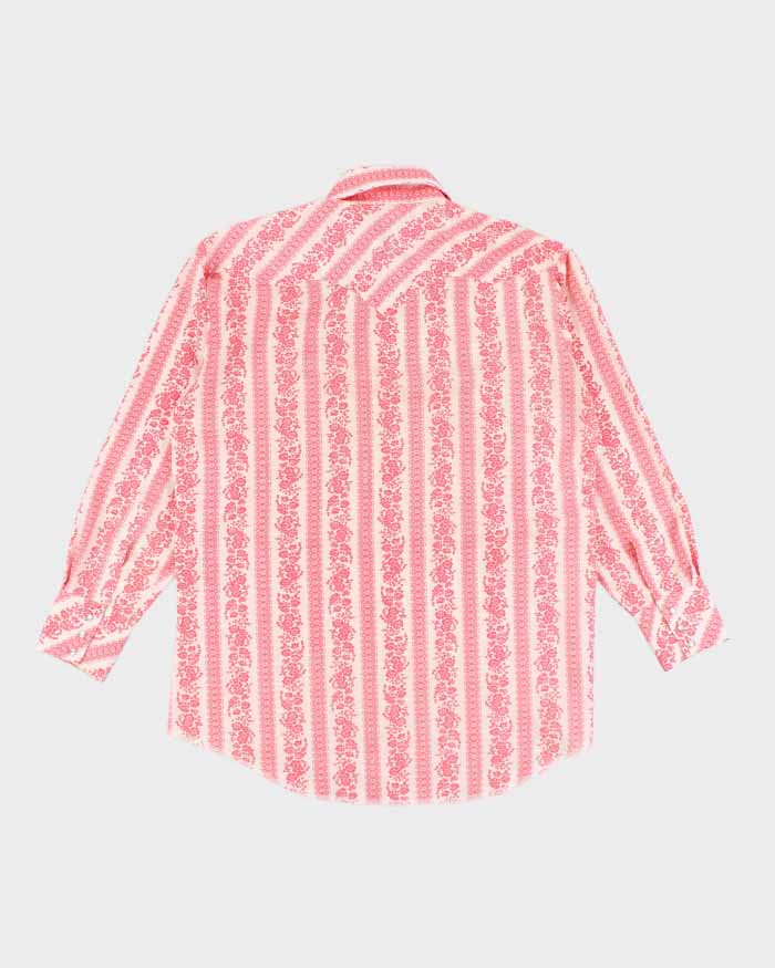 Mens Vintage 1970s Karman Western Wear Button Up Shirt - M