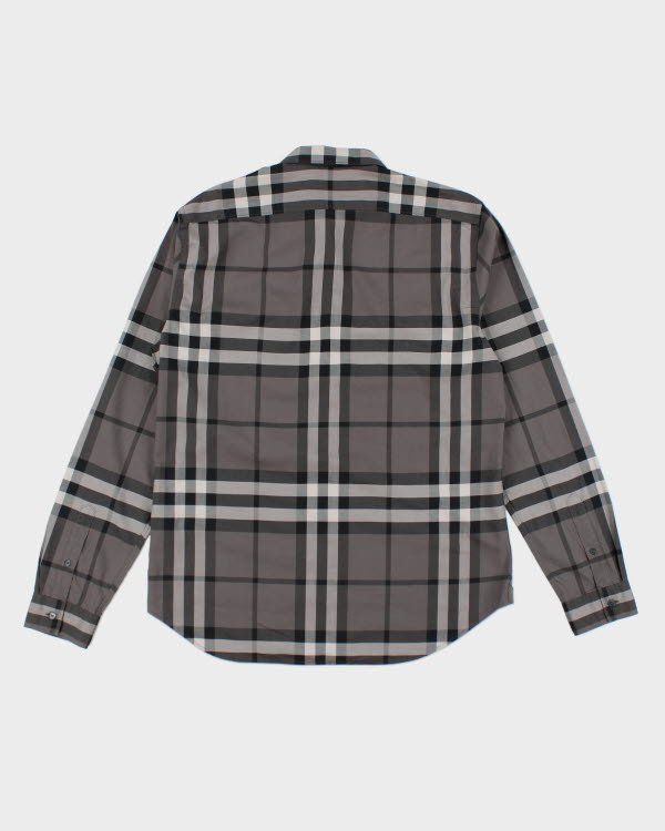Burberry Grey Long Sleeve Shirt - L