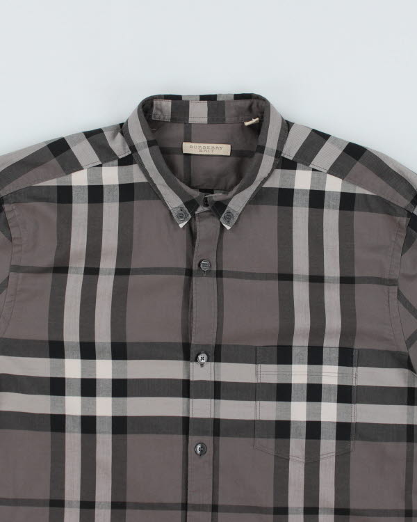 Burberry Grey Long Sleeve Shirt - L