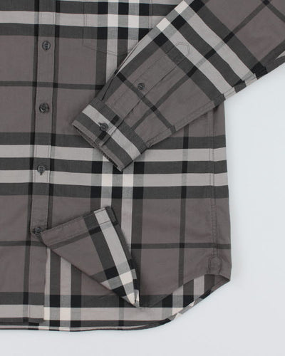 Burberry Grey Long Sleeve Shirt - L