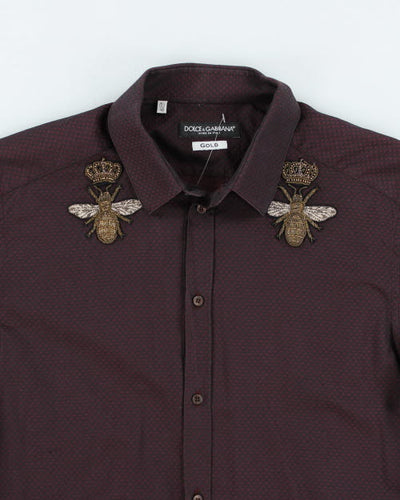 Vintage Y2K Dolce & Gabbana Bee Patches Long-sleeved Shirt - L
