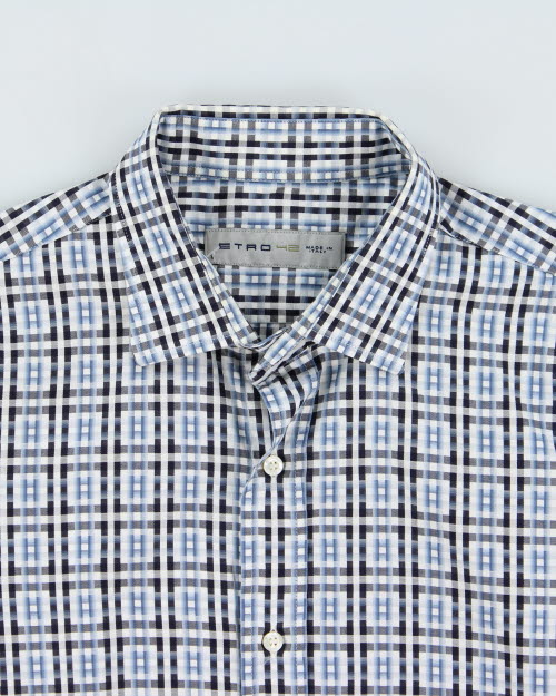 Y2k 00s Etro Pattern Shirt - L