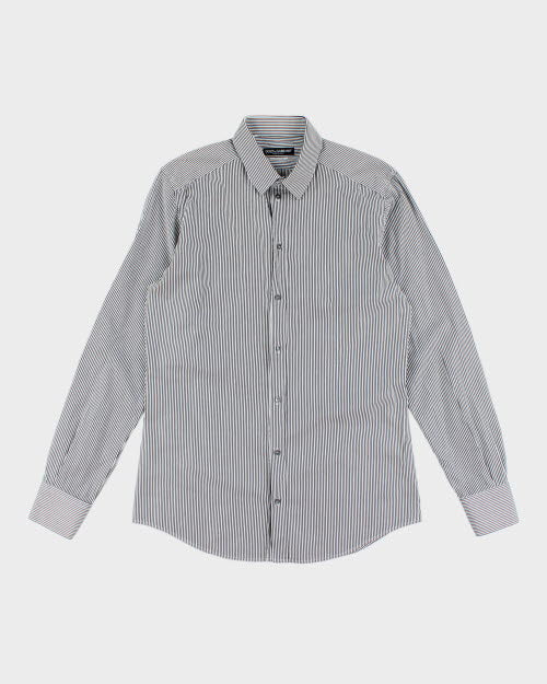 Vintage Dolce & Gabbana Gold Striped Long-sleeved Shirt - M Rokit Vintage Dolce & Gabbana Gold Striped Long-sleeved Shirt - M Rokit