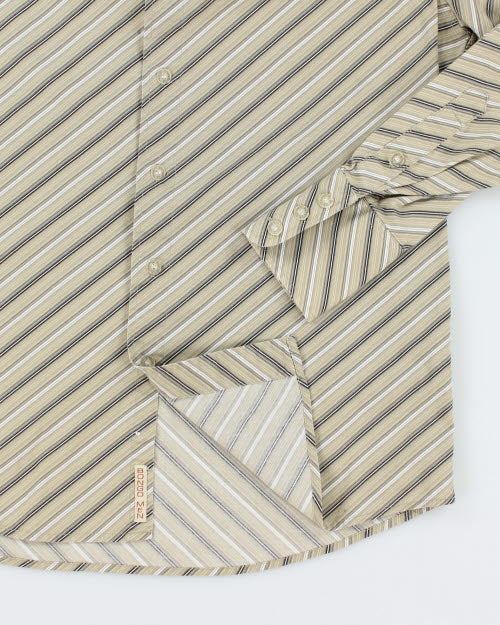 Y2k 00s Bongo Stripe Shirt - L