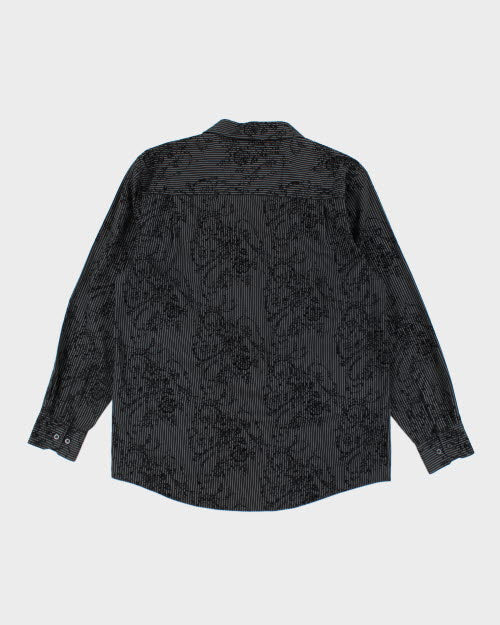 Michael Brandon Striped Pattern Shirt - XL