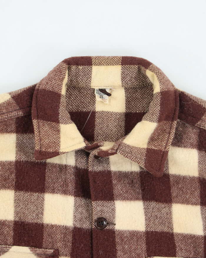 Vintage 70's Minnesota Woolen Heavyweight Button Up Shirt - L
