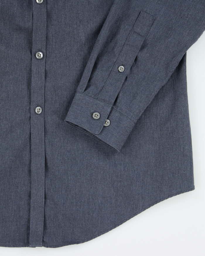 Vintage Y2K DKNY Slim Fit Plain Button Up Shirt - L