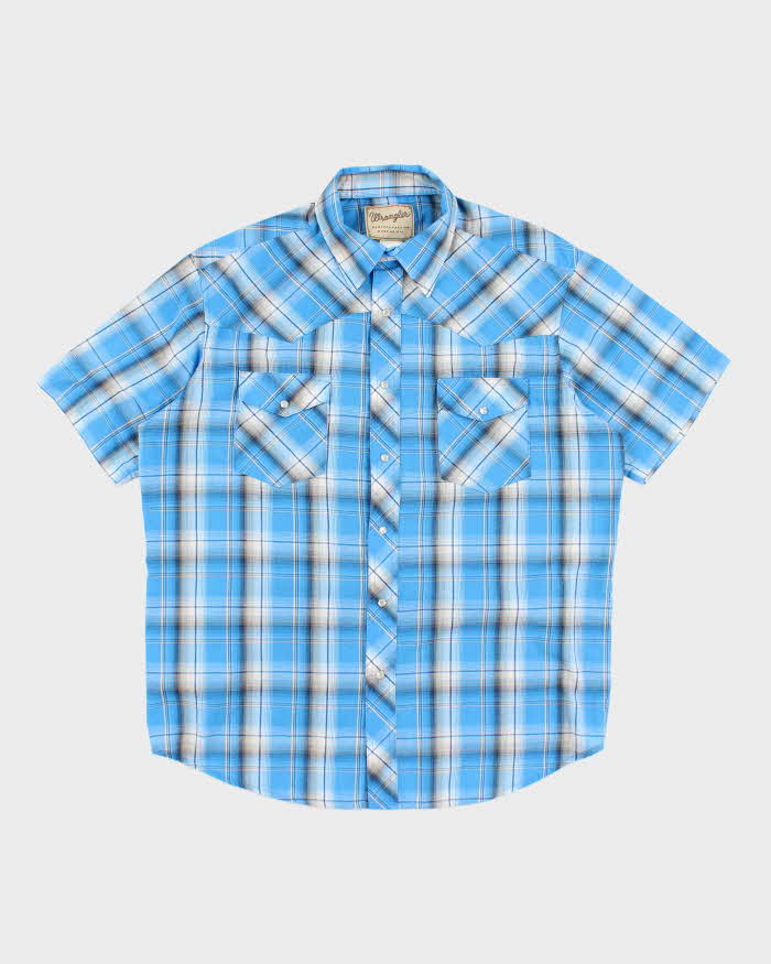 Chemise western à manches courtes Wrangler vintage des années 90