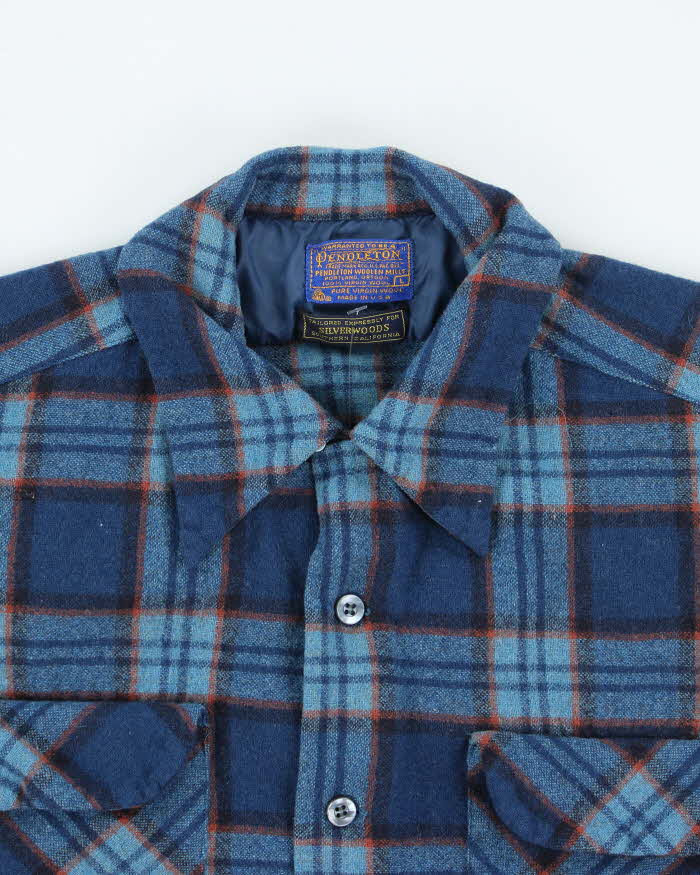 Vintage 70s Pendleton Wool Flannel Shirt - L