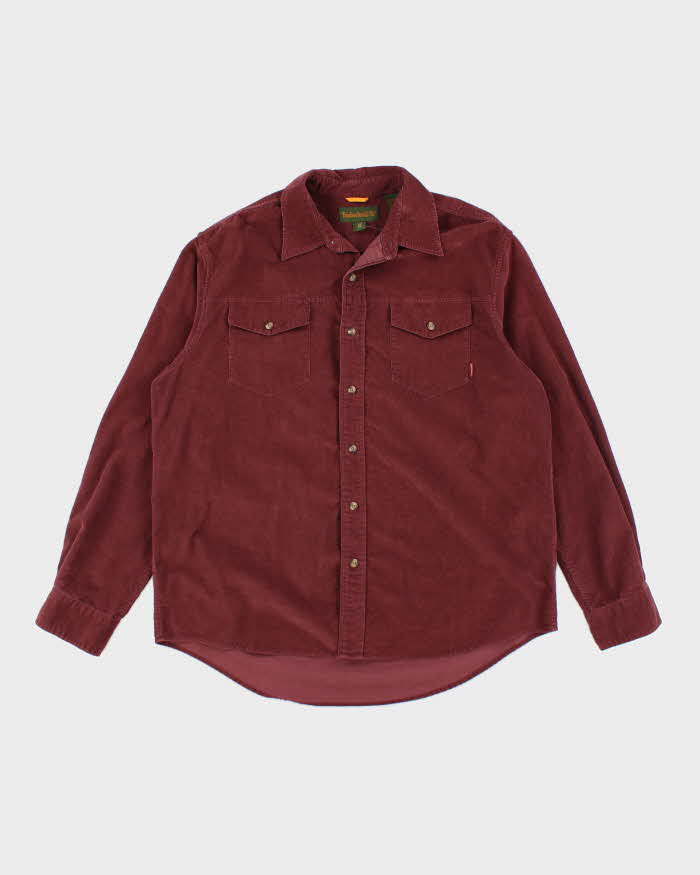 Vintage 90s Burberry Corduroy Long Sleeve Button Up Shirt Size XXL