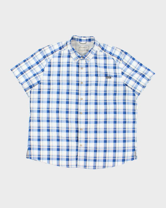 Vintage Eddie Bauer Check Short Sleeve Shirt - XL