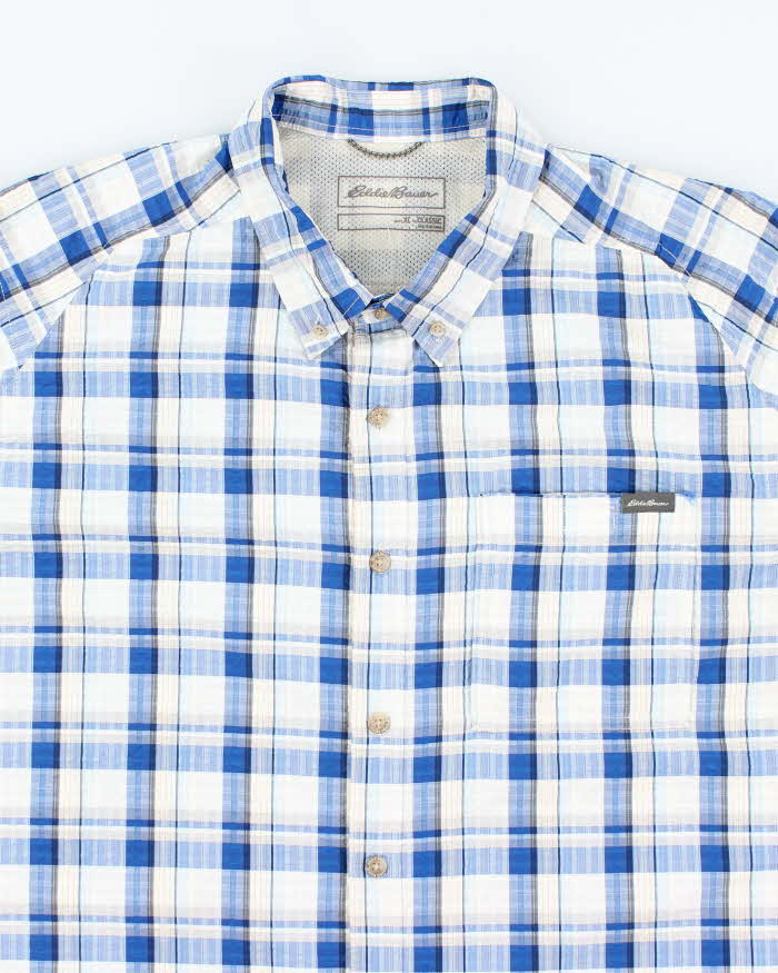 Vintage Eddie Bauer Check Short Sleeve Shirt - XL
