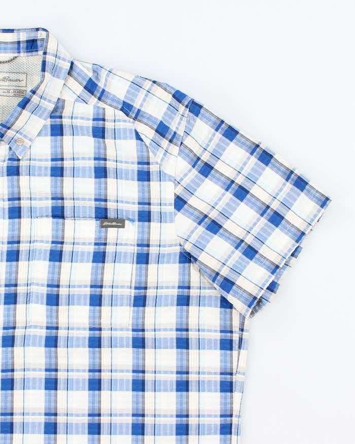 Vintage Eddie Bauer Check Short Sleeve Shirt - XL