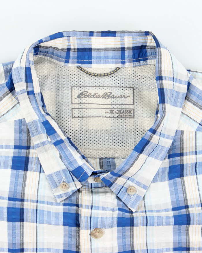 Vintage Eddie Bauer Check Short Sleeve Shirt - XL