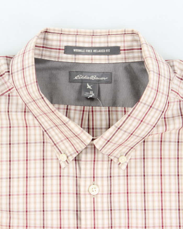 Vintage Eddie Bauer Checked Long Sleeve Shirt - XL