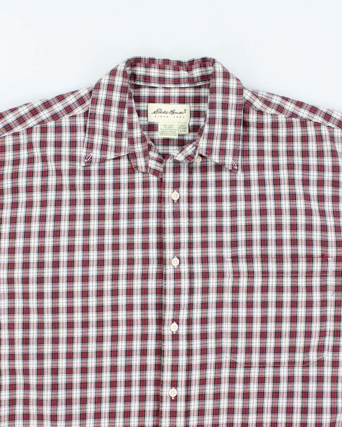 Vintage Eddie Bauer Checked Long Sleeve Shirt - L