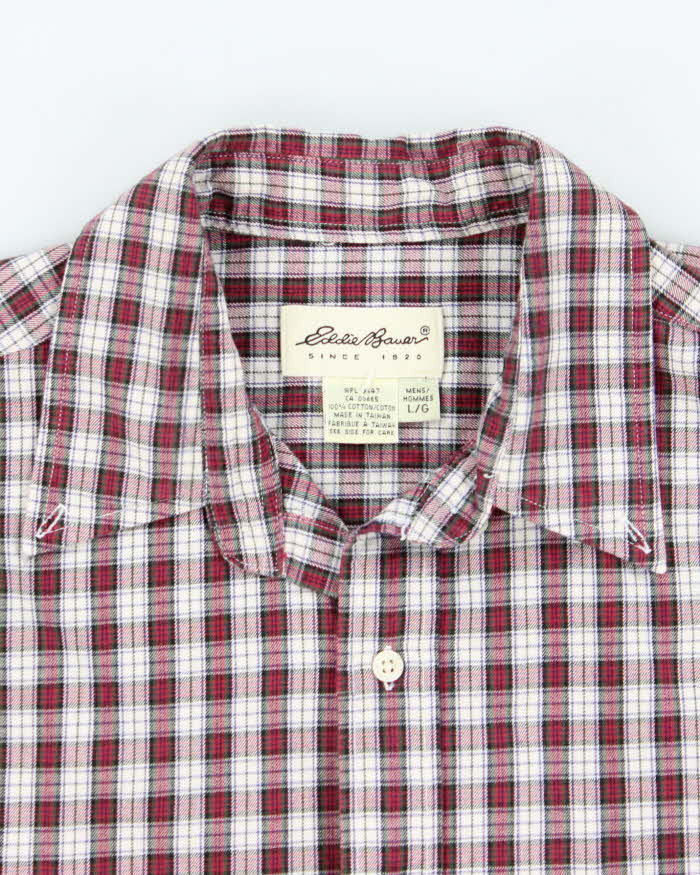 Vintage Eddie Bauer Checked Long Sleeve Shirt - L