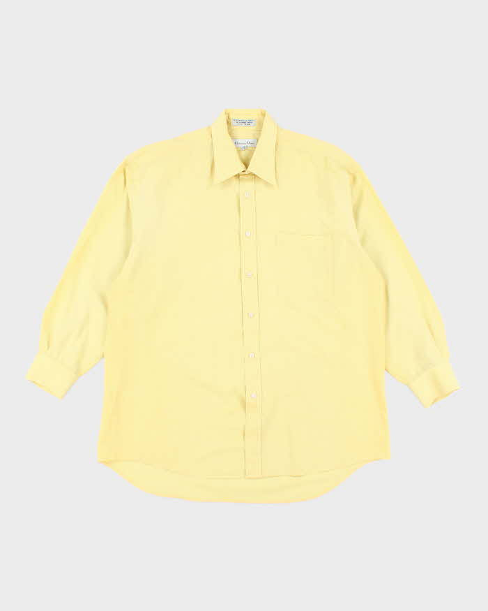 christian dior dress shirt CHRISTIAN DIOR MONSIEUR - Stripe Cotton Dress Shirt - White Red Stripe -  15-32
