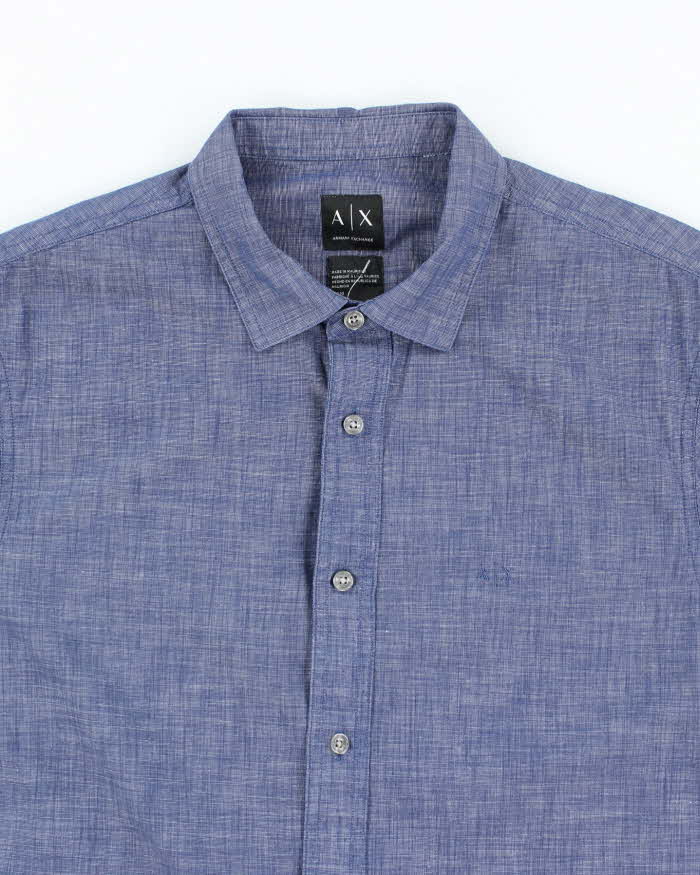 Vintage Armani Exchange Small Logo Short-sleeved Shirt - L