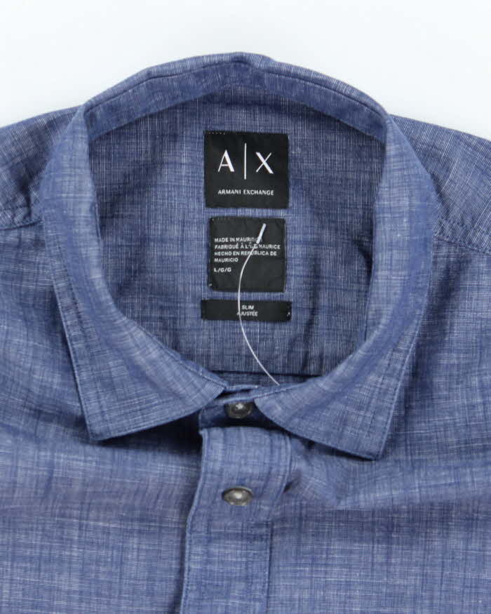 Vintage Armani Exchange Small Logo Short-sleeved Shirt - L