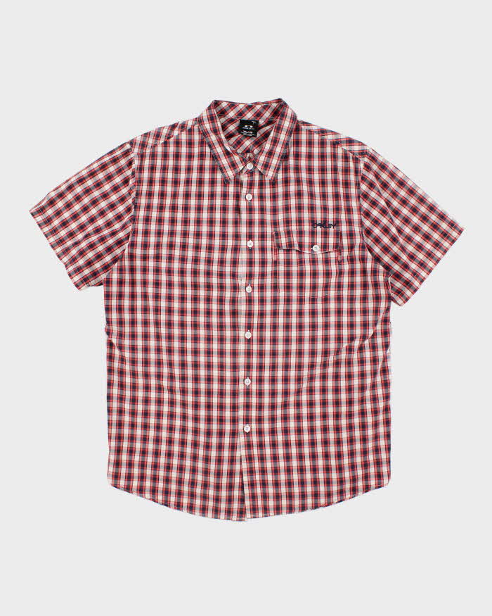 Vintage 2000's Oakley Checked Short Sleeve Shirt - XL