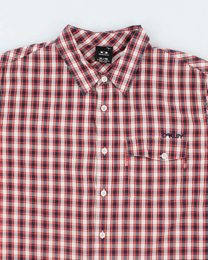 Vintage 2000's Oakley Checked Short Sleeve Shirt - XL