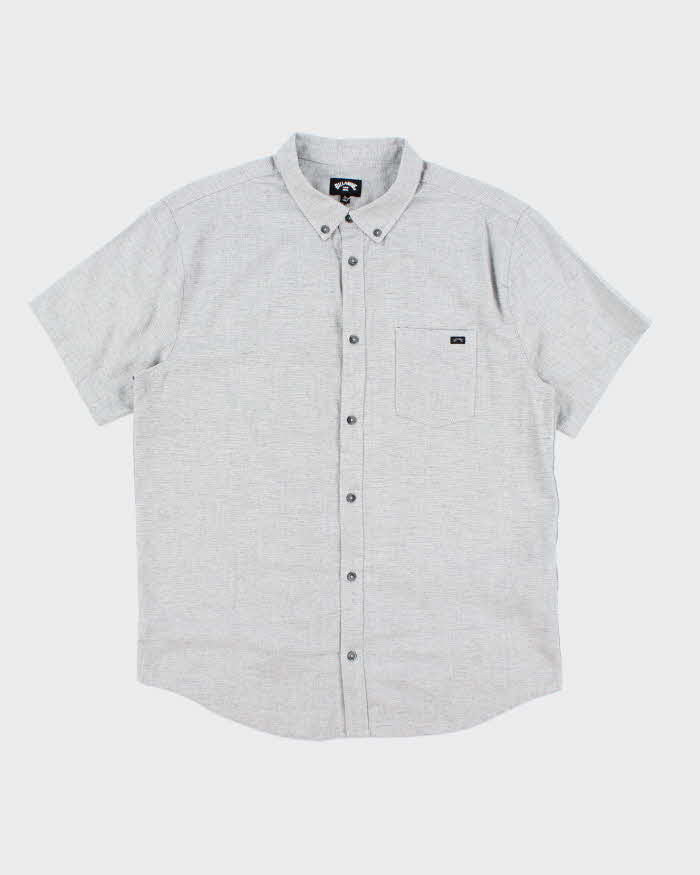 Vintage Billabong Plain Short Sleeve Shirt - L