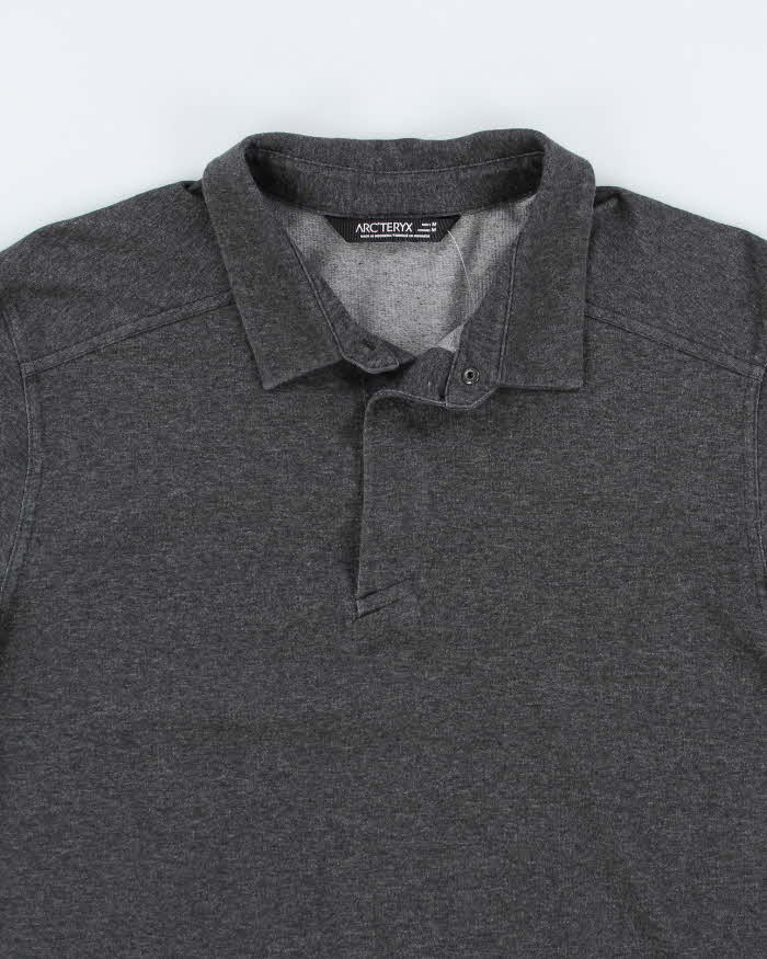 Men's Arc'teryx Grey Long Sleeve Polo Shirt - M