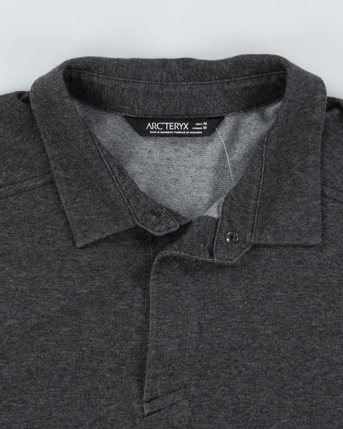 Men's Arc'teryx Grey Long Sleeve Polo Shirt - M