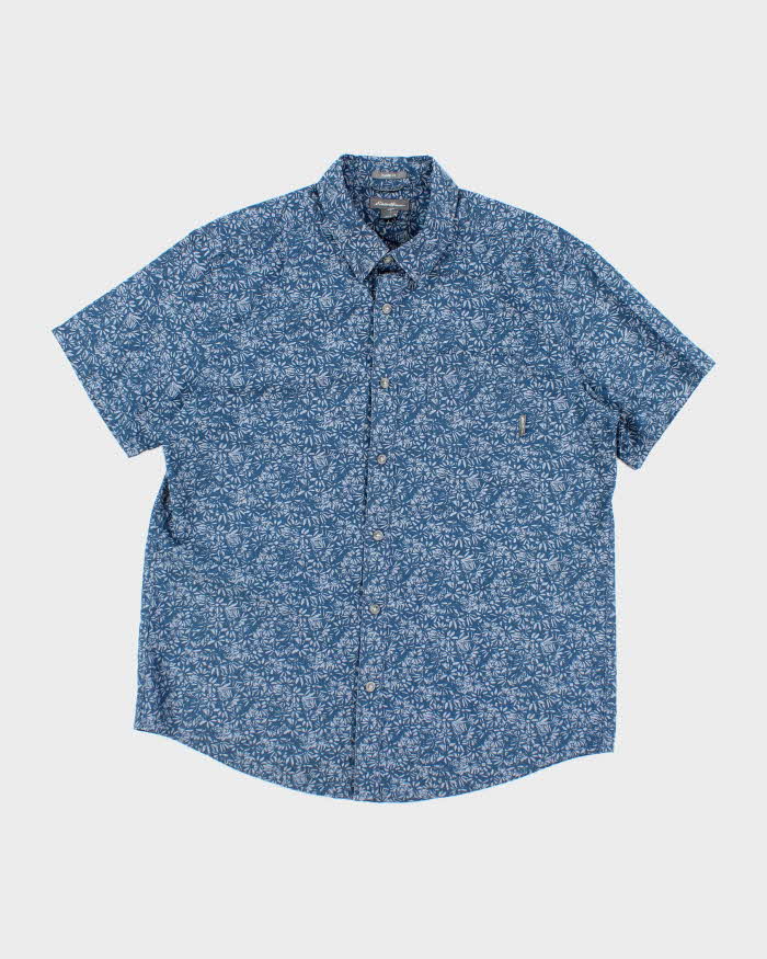 Vintage 2000's Eddie Bauer Floral Patterned Button Up Shirt - L