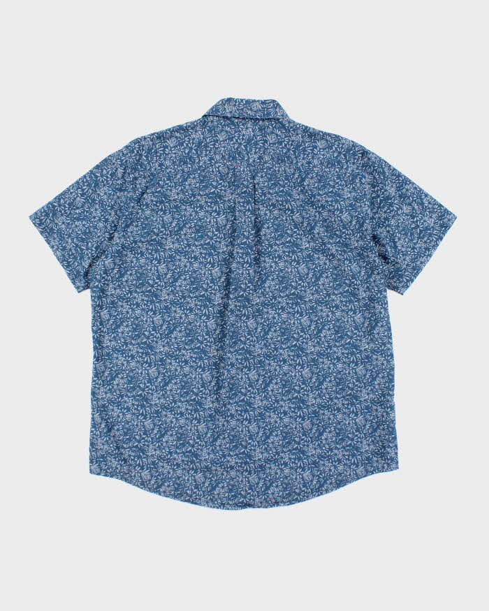 Vintage 2000's Eddie Bauer Floral Patterned Button Up Shirt - L