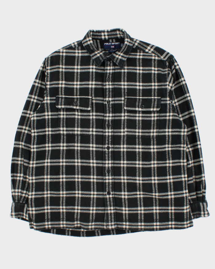 Vintage 90s Polo Sport Ralph Lauren Flannel Shirt - L – Rokit