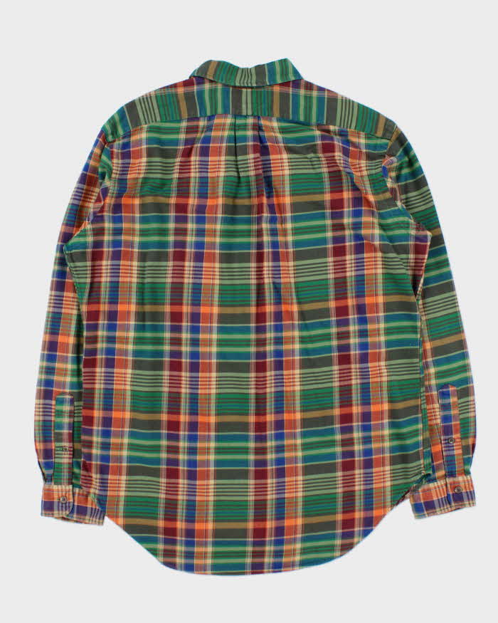 Vintage 1990s Polo Ralph Lauren Check Classic Fit Long Sleeve Shirt - L